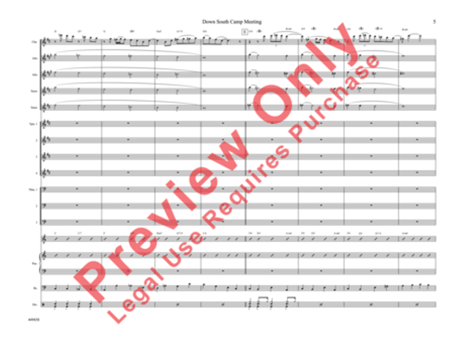 Down South Camp Meeting Down South Camp Meeting Jazz Ensemble scores gallery preview page 10