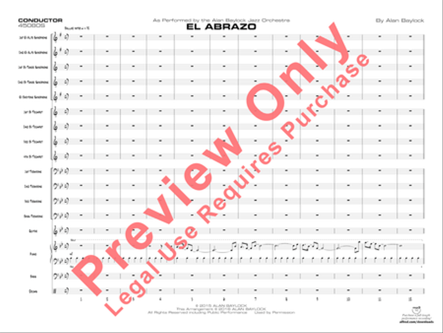 El Abrazo El Abrazo Jazz Ensemble scores gallery preview page 4