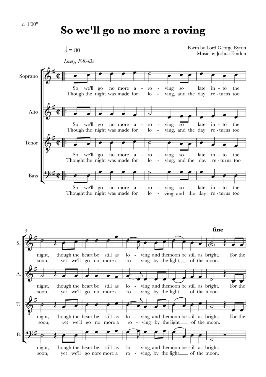 Six Contemporary Choral Settings 4-Part scores gallery preview page 2