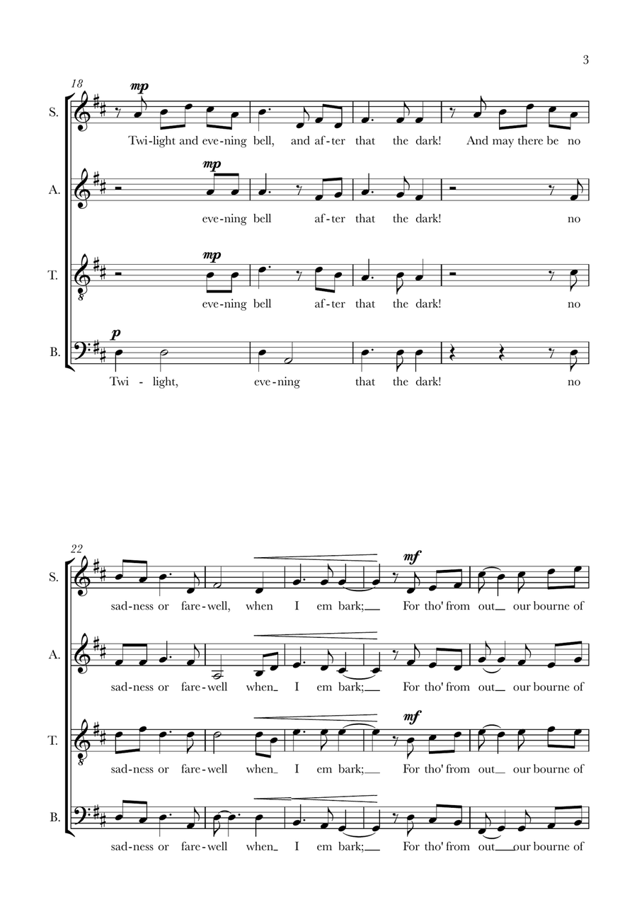 Six Contemporary Choral Settings 4-Part scores gallery preview page 6