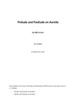 Prelude and Postlude on Aurelia