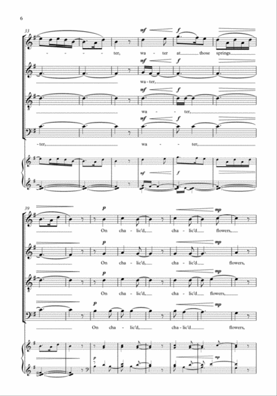 Three Shakespeare Songs Divisi scores gallery preview page 10