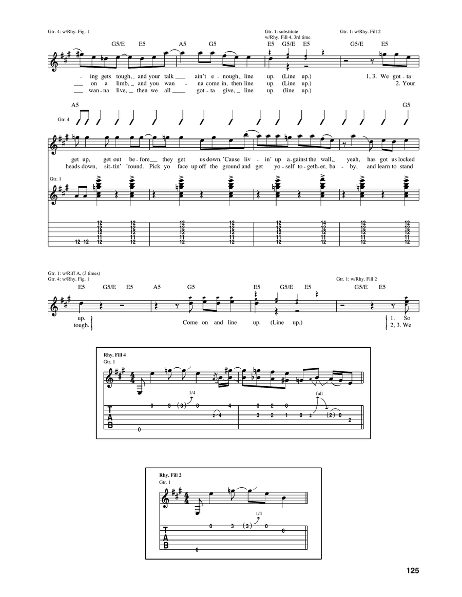 Line Up Line Up Acoustic Guitar scores gallery preview page 3