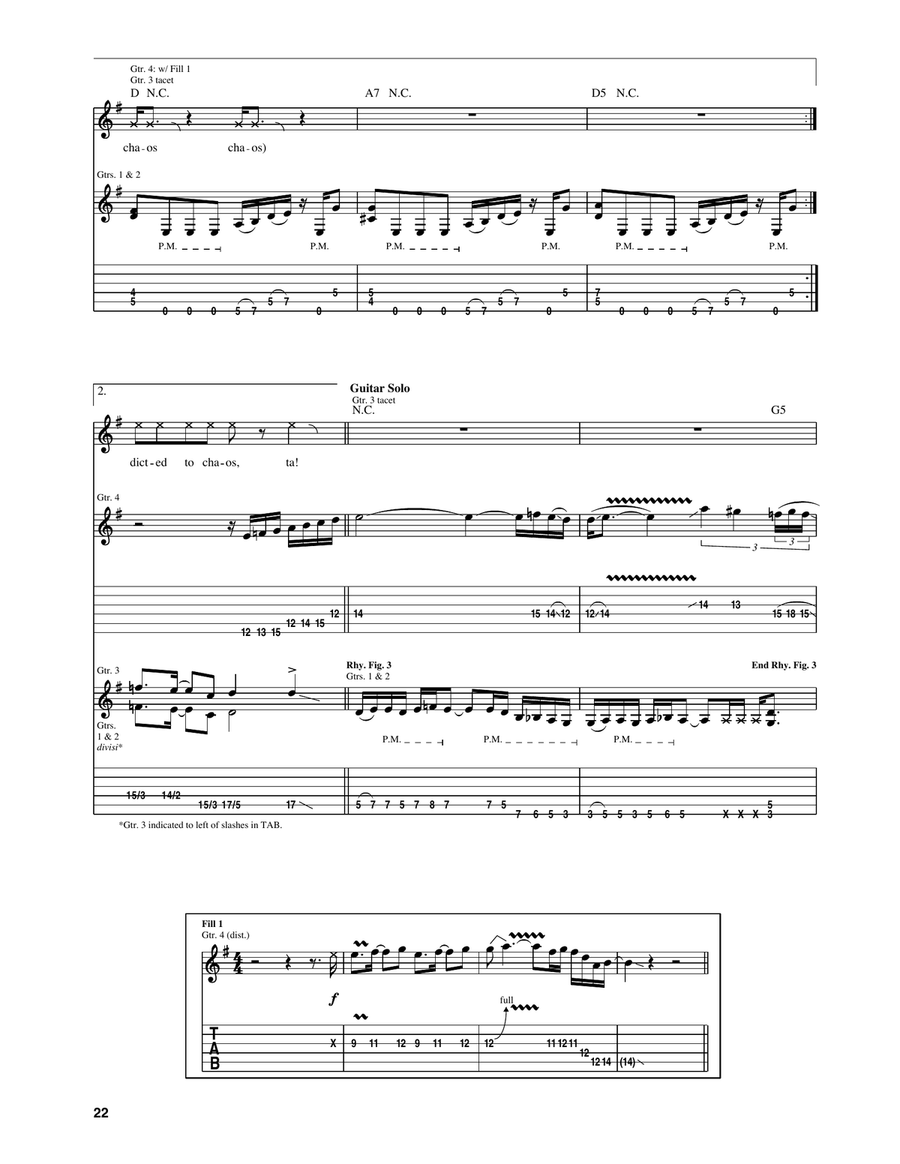 Addicted To Chaos Addicted To Chaos Acoustic Guitar scores gallery preview page 4