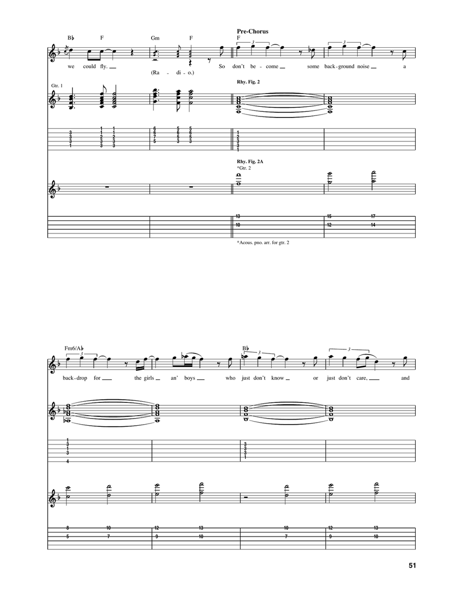Radio Ga Ga Radio Ga Ga Acoustic Guitar scores gallery preview page 2