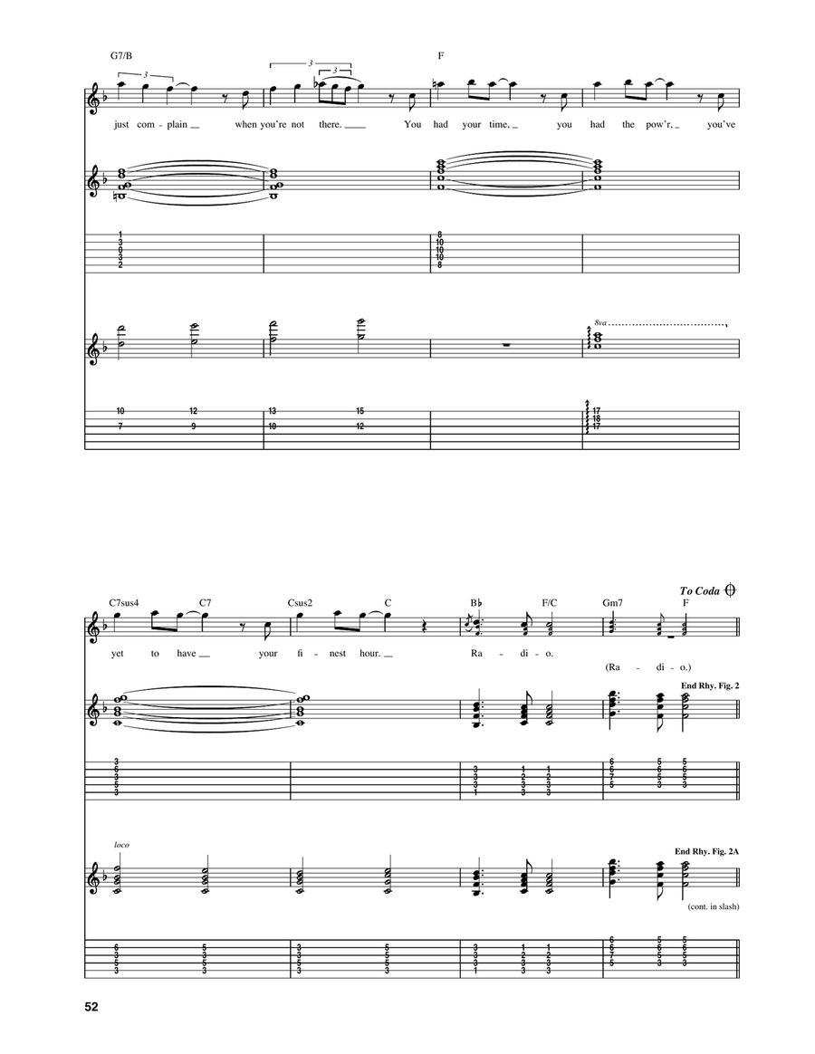 Radio Ga Ga Radio Ga Ga Acoustic Guitar scores gallery preview page 3