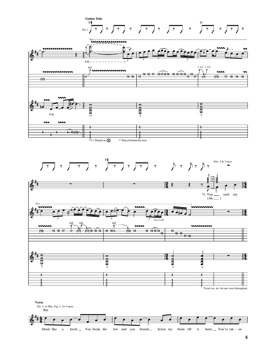 Death On Two Legs Death On Two Legs Acoustic Guitar scores gallery preview page 3