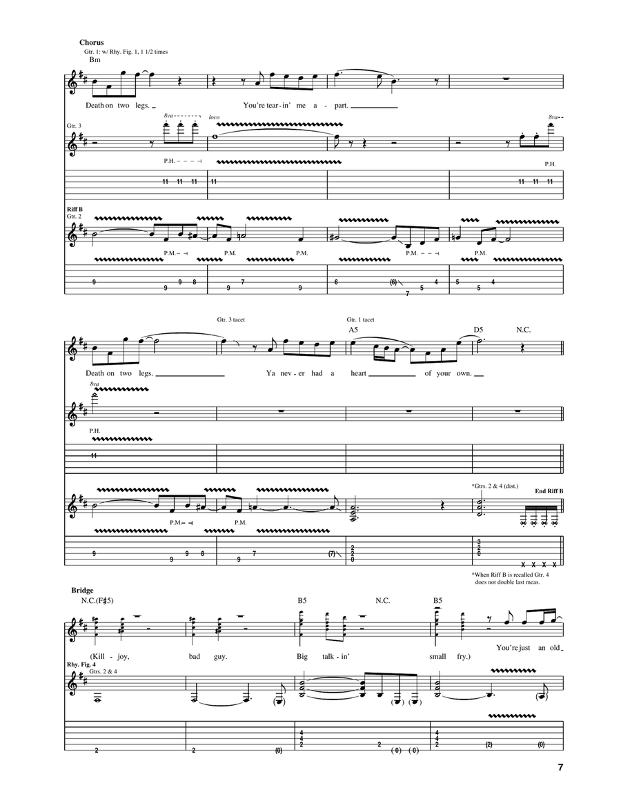Death On Two Legs Death On Two Legs Acoustic Guitar scores gallery preview page 5