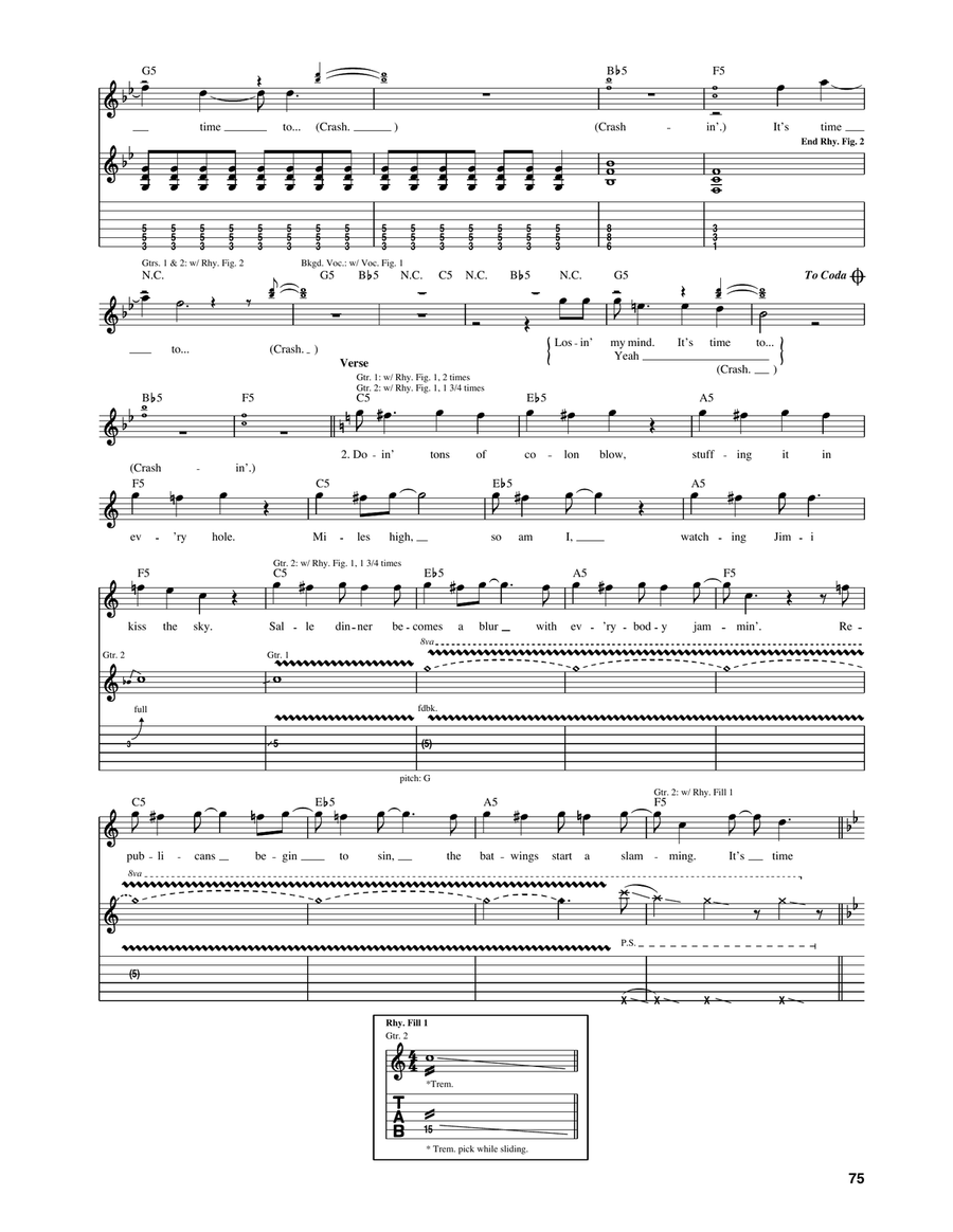 Crash Crash Acoustic Guitar scores gallery preview page 2