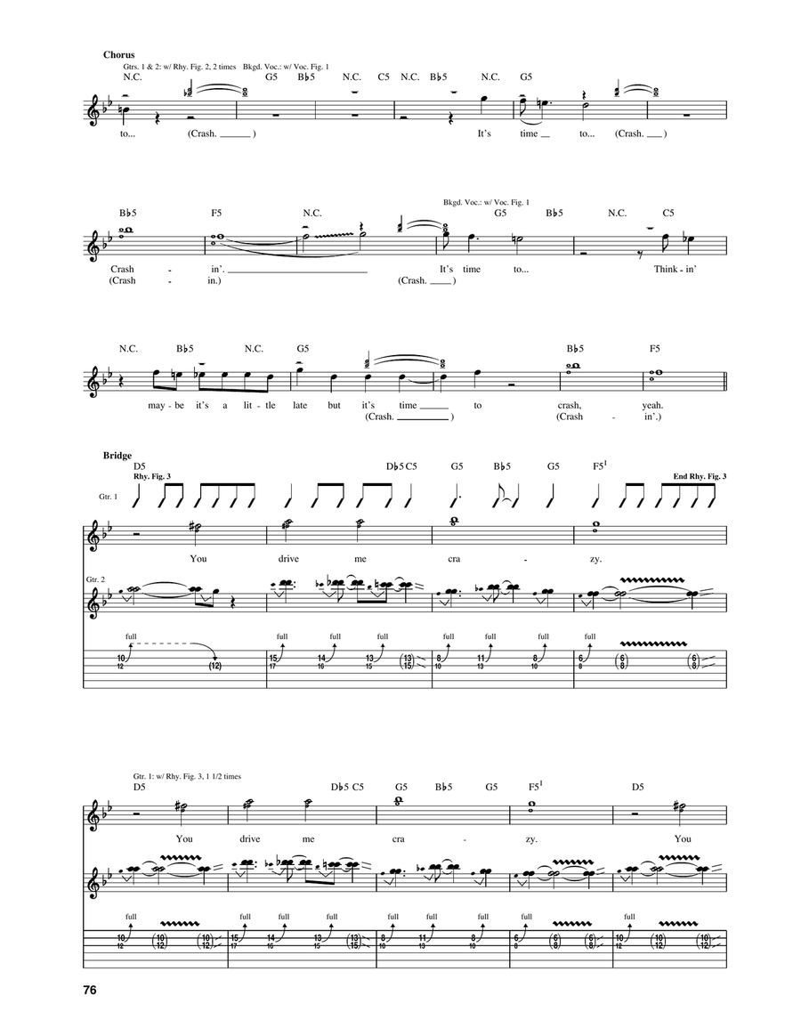 Crash Crash Acoustic Guitar scores gallery preview page 3