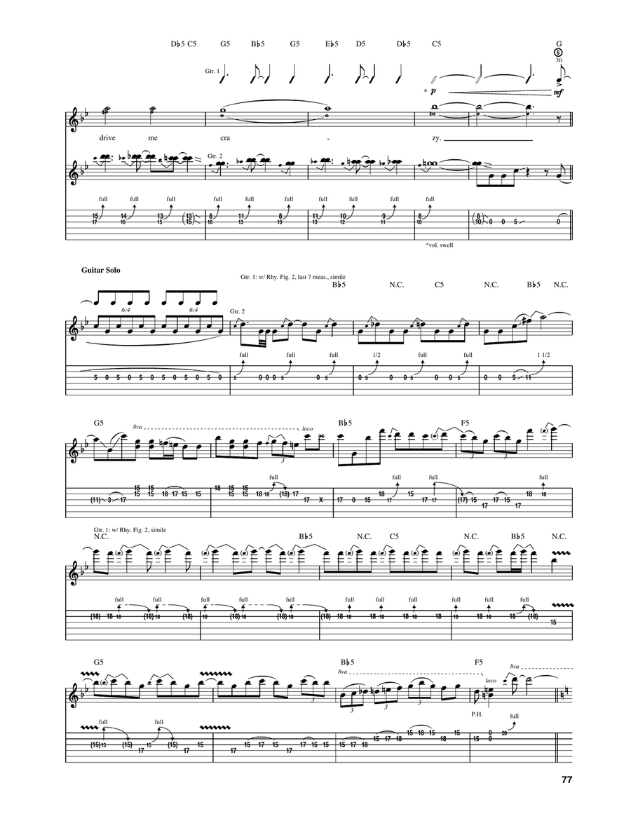 Crash Crash Acoustic Guitar scores gallery preview page 4