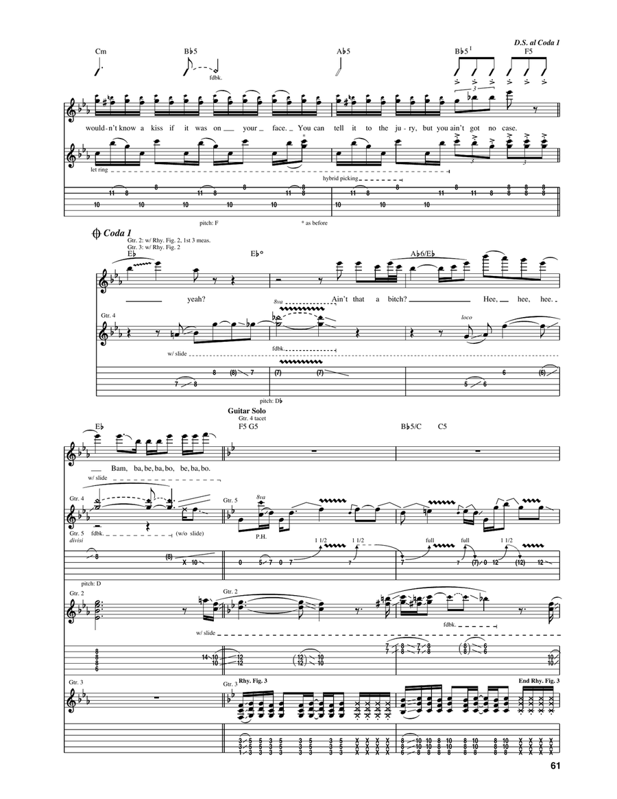 Ain't That A Bitch Ain't That A Bitch Acoustic Guitar scores gallery preview page 5