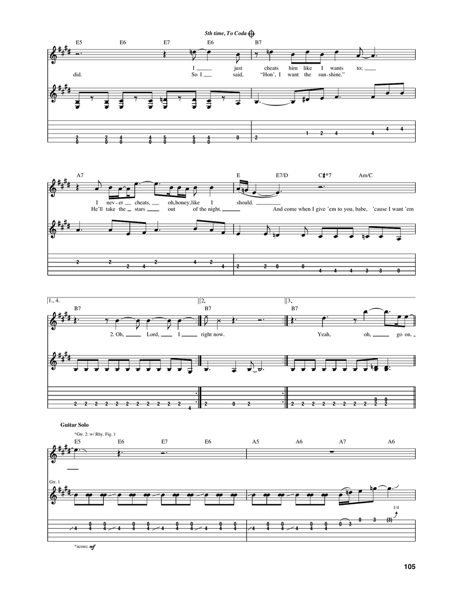 Turtle Blues Turtle Blues Acoustic Guitar scores gallery preview page 2