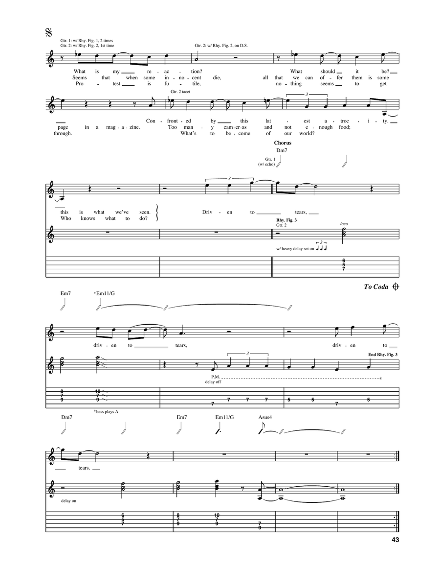 Driven To Tears Driven To Tears Acoustic Guitar scores gallery preview page 2