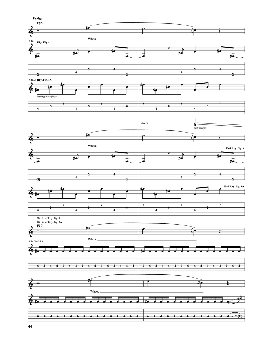 Driven To Tears Driven To Tears Acoustic Guitar scores gallery preview page 3