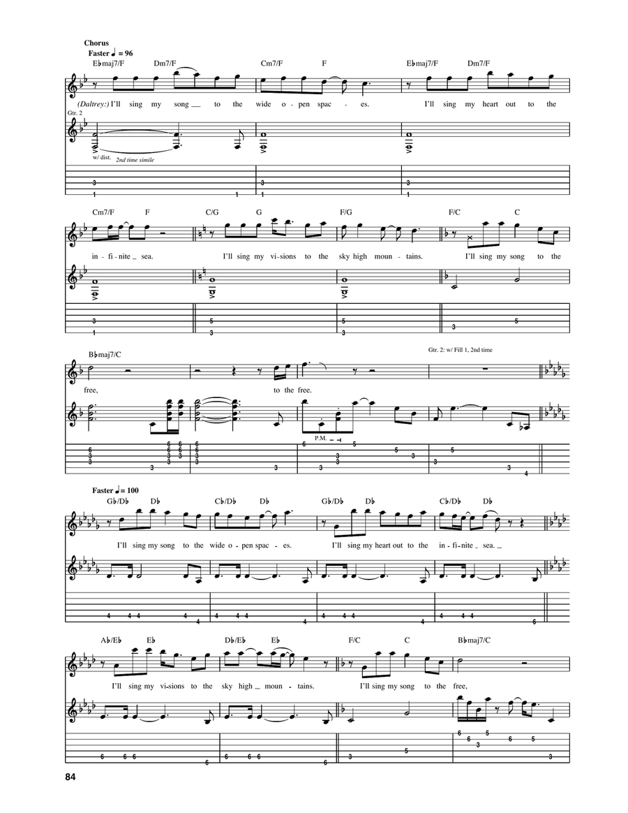 The Song Is Over The Song Is Over Acoustic Guitar scores gallery preview page 2