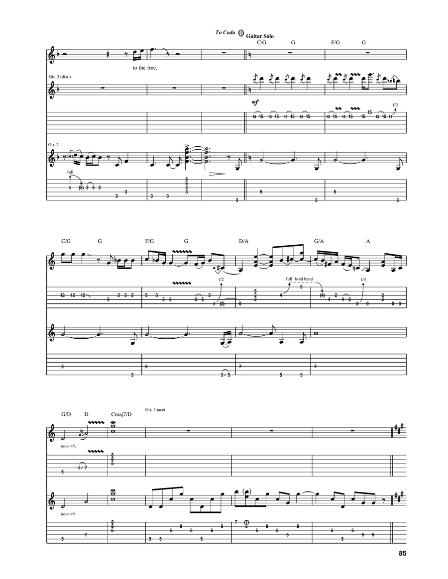 The Song Is Over The Song Is Over Acoustic Guitar scores gallery preview page 3
