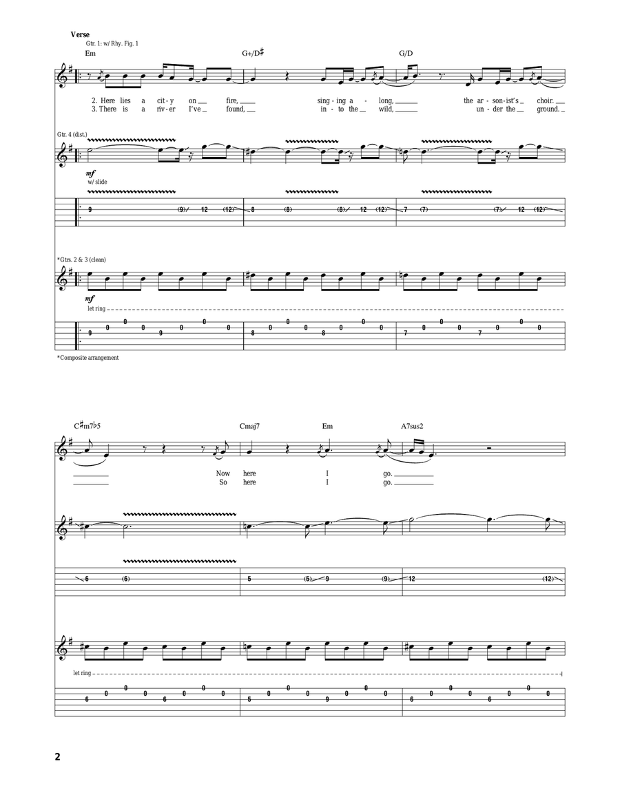 Something From Nothing Acoustic Guitar scores gallery preview page 2
