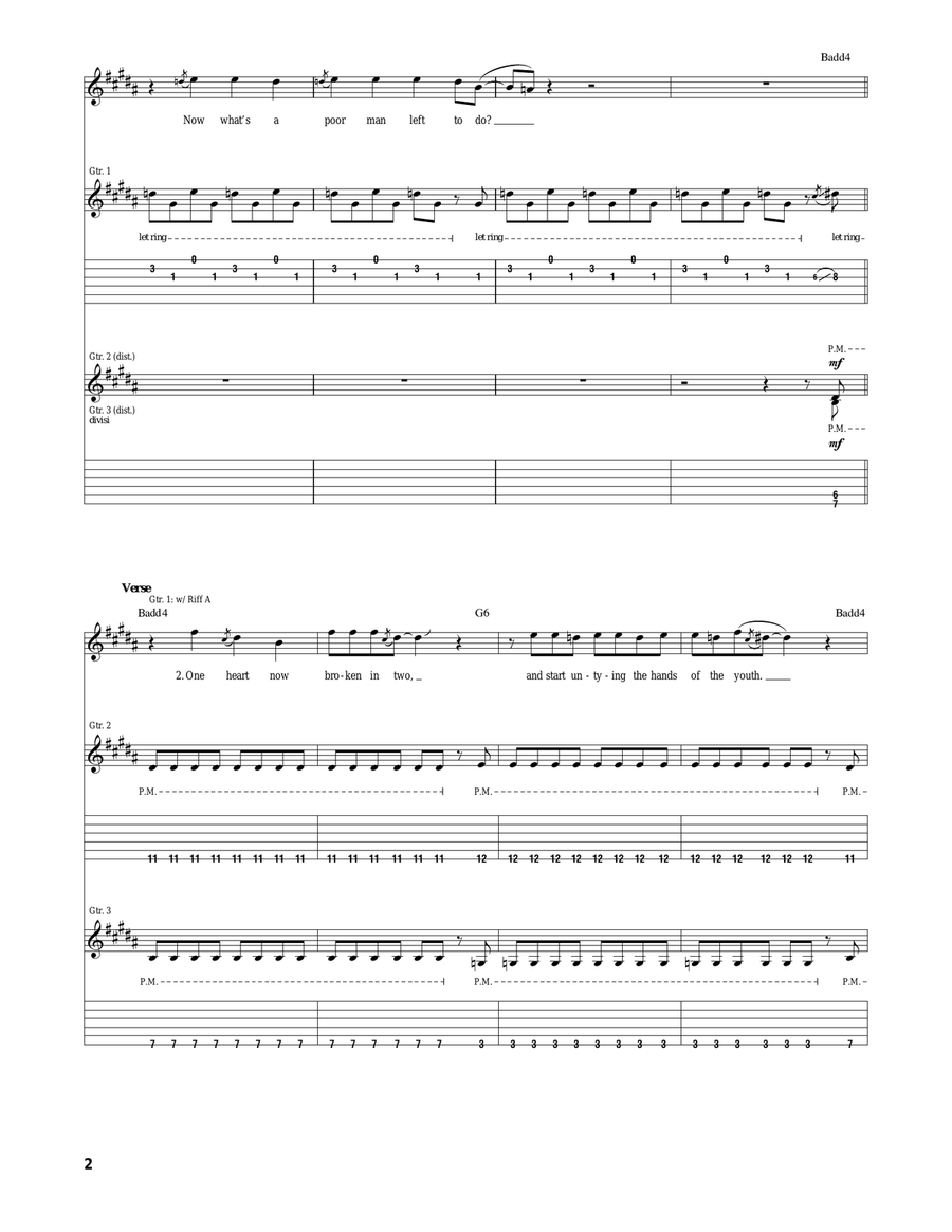 The Feast And The Famine The Feast And The Famine Acoustic Guitar scores gallery preview page 2