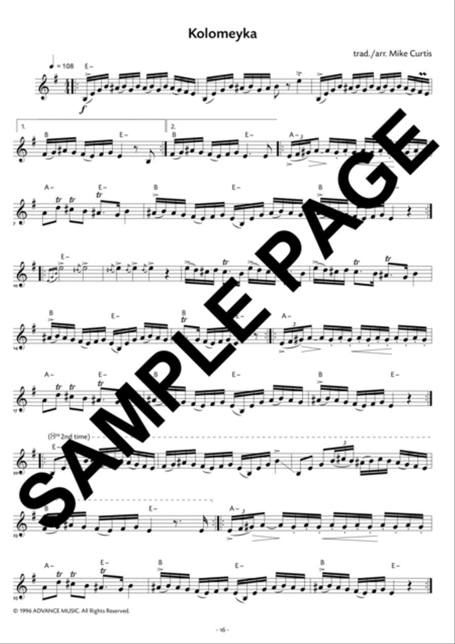 The Klezmer Repertoire, Volume 1 Saxophone scores gallery preview page 4
