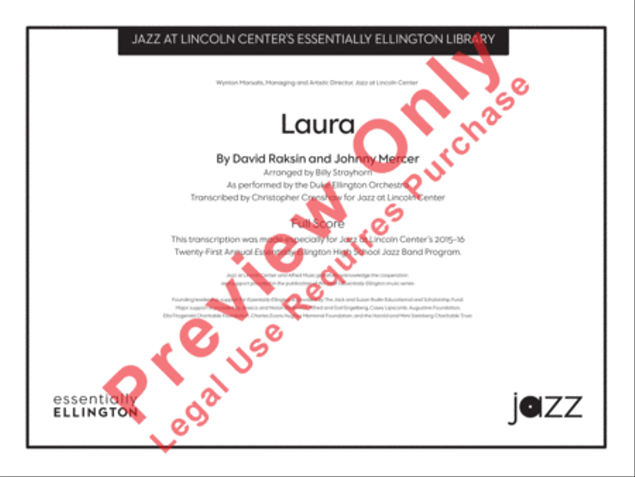 Laura Laura Jazz Ensemble scores gallery preview page 18