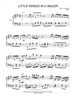 Little Rondo in D, for piano solo