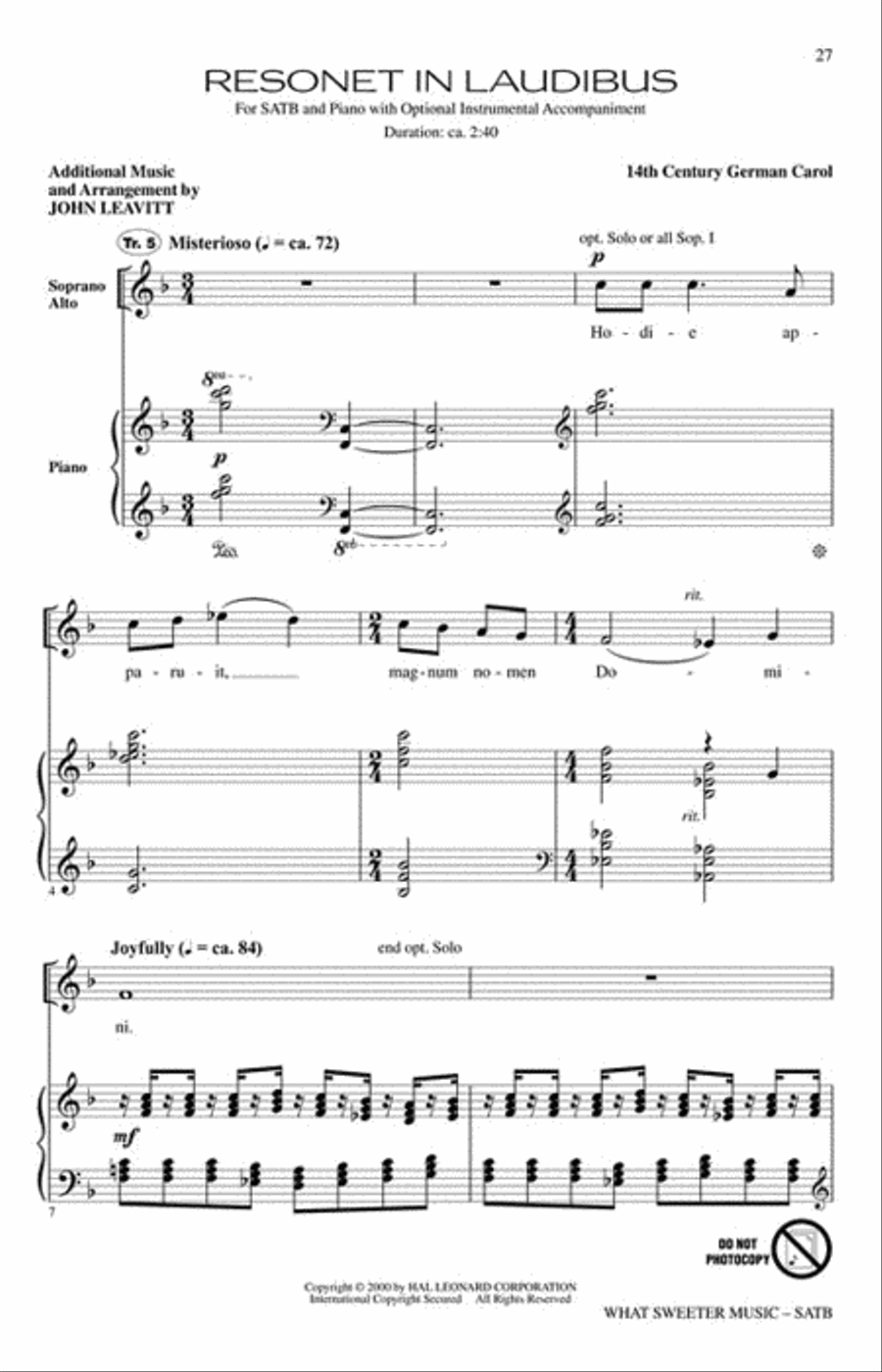 What Sweeter Music Choir scores gallery preview page 4