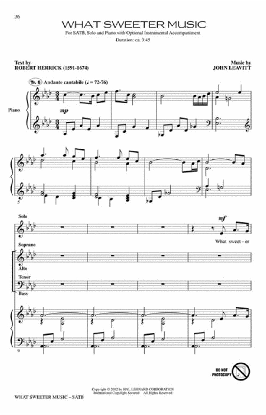 What Sweeter Music Choir scores gallery preview page 5