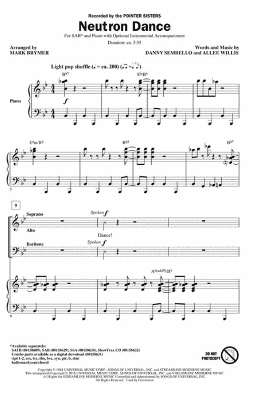 Neutron Dance Neutron Dance 3-Part scores gallery preview page 2