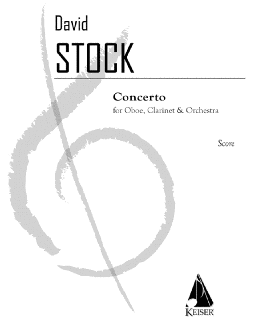 Concerto for Oboe, Clarinet and Orchestra - Full Score Clarinet scores gallery preview page 1
