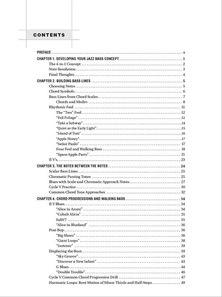 Berklee Jazz Bass Berklee Jazz Bass Collection / Songbook scores gallery preview page 2