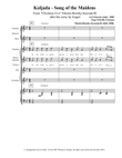Koljada - Christmas Dance of the Russian Maidens Rimsky-Korsakov (Galiè) SSAA