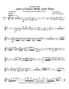 Just a Closer Walk with Thee / Solace (Clarinet and Piano) Clarinet Solo scores gallery preview page 3
