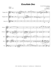 Exsultate Deo (for Brass Quintet)