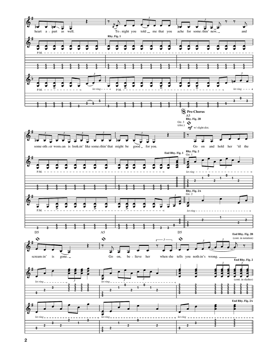 I'm The Only One Acoustic Guitar scores gallery preview page 2