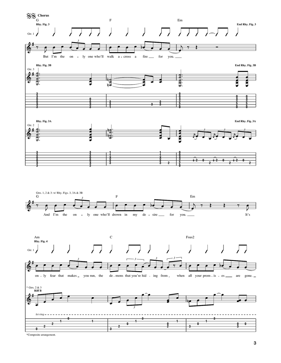 I'm The Only One Acoustic Guitar scores gallery preview page 3