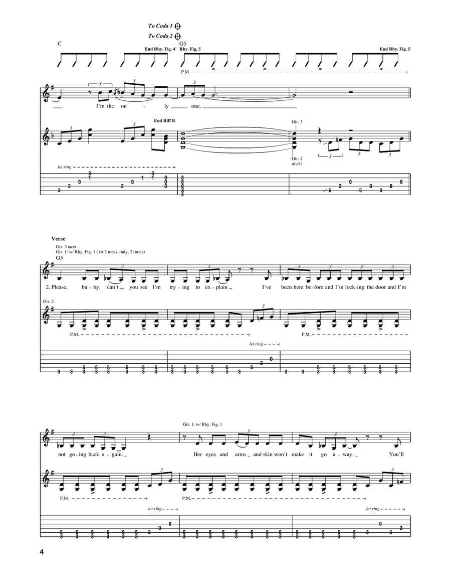 I'm The Only One Acoustic Guitar scores gallery preview page 4