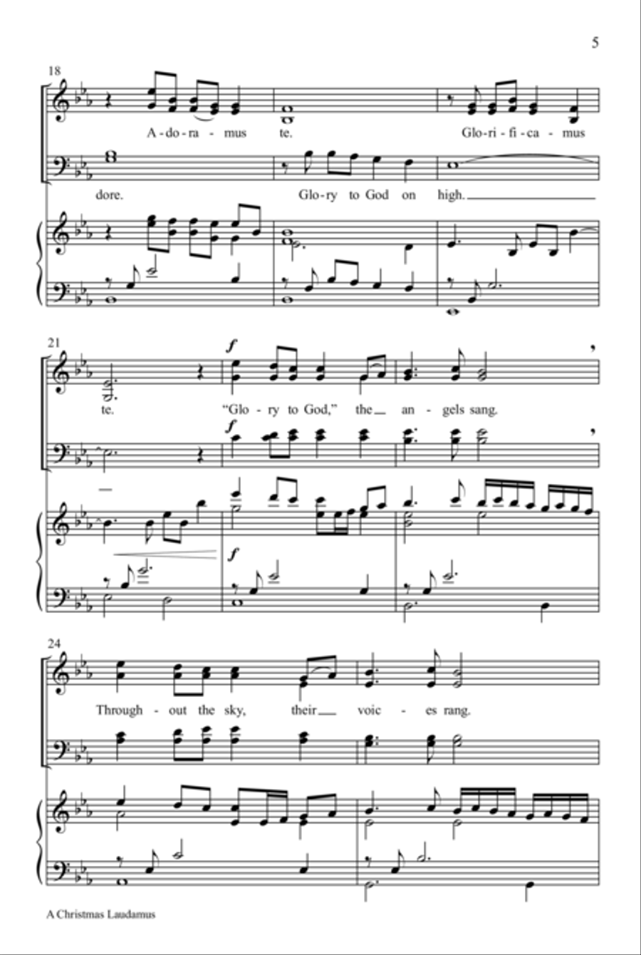 A Christmas Laudamus A Christmas Laudamus 4-Part scores gallery preview page 4