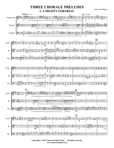 Three Chorale Preludes