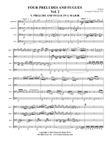 Four Preludes and Fugues, Vol. 2