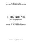 Horizons for String Quartet