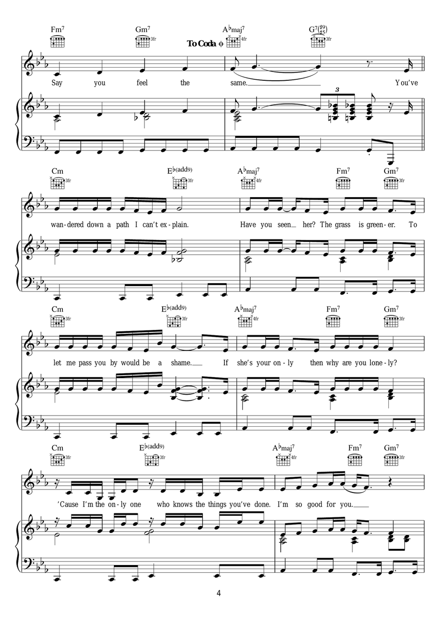 Extraordinary Extraordinary Piano, Vocal, Guitar scores gallery preview page 4