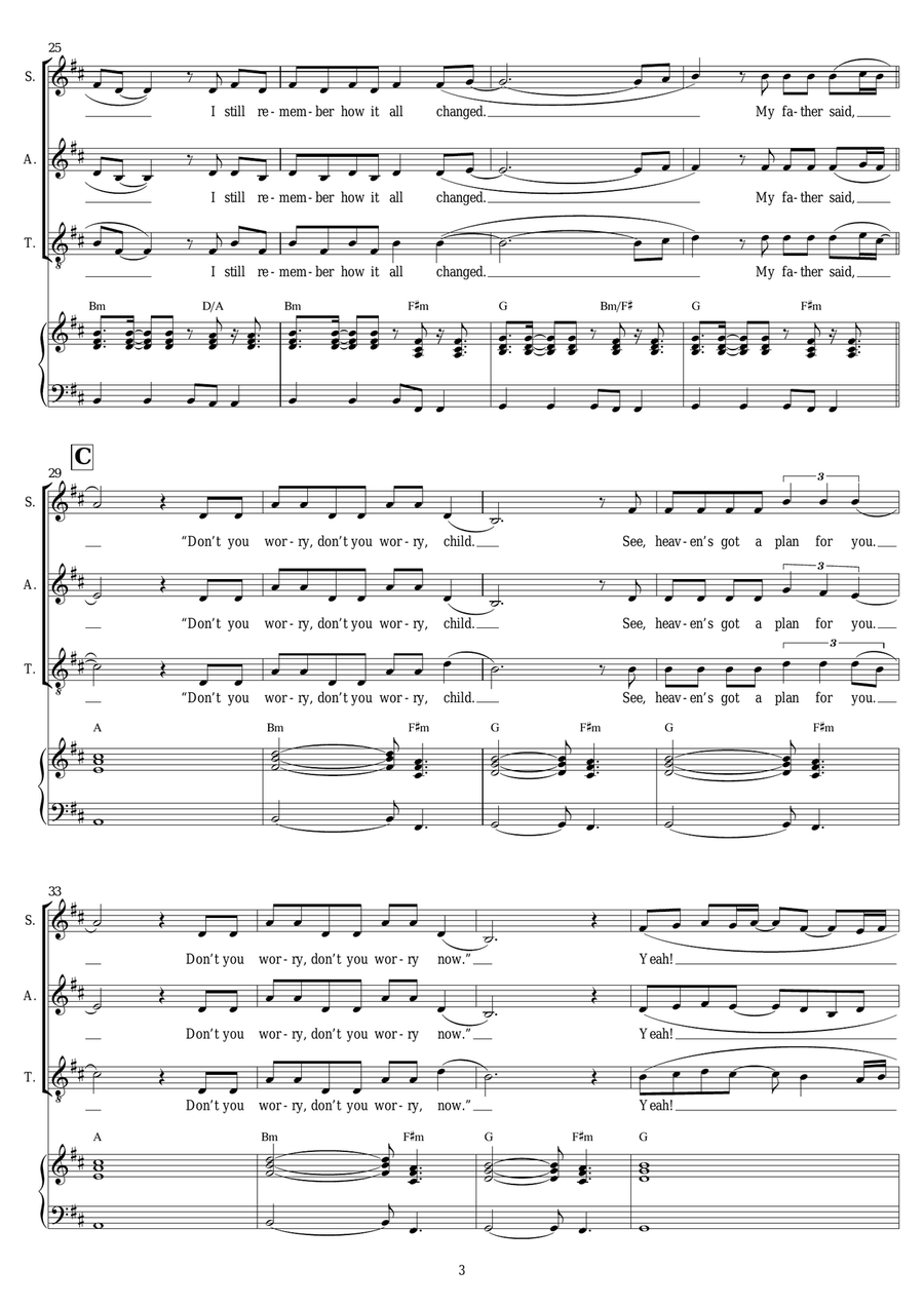 Don't You Worry Child Don't You Worry Child Piano, Vocal, Guitar scores gallery preview page 3