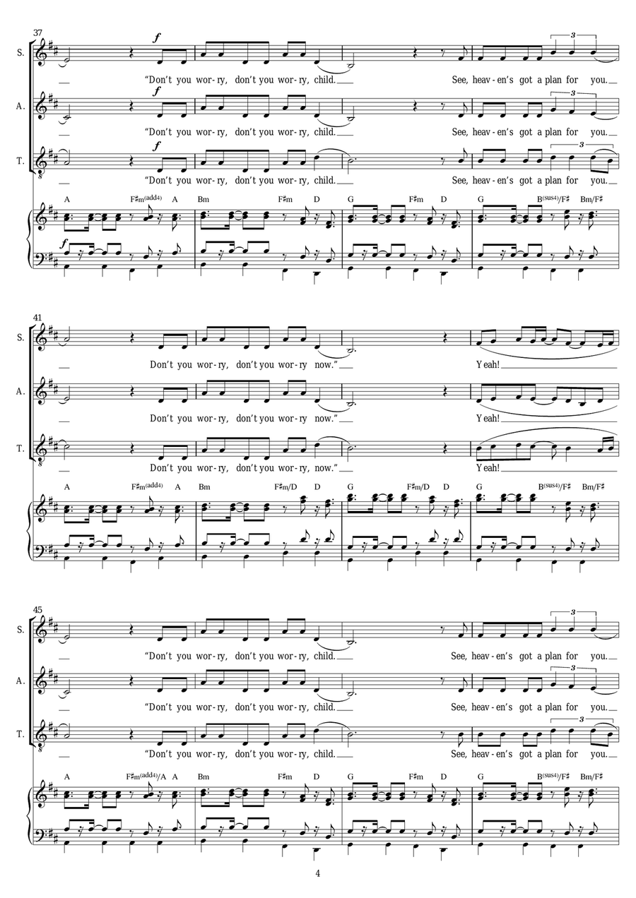 Don't You Worry Child Don't You Worry Child Piano, Vocal, Guitar scores gallery preview page 4