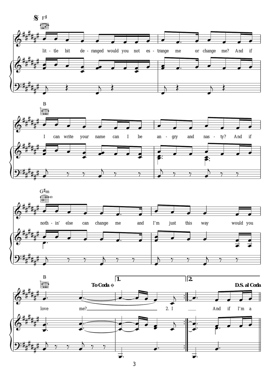 I'm A Fantastic Wreck Piano, Vocal, Guitar scores gallery preview page 3