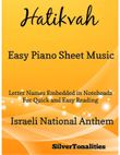 Hatikvah Easy Piano Sheet Music mini preview