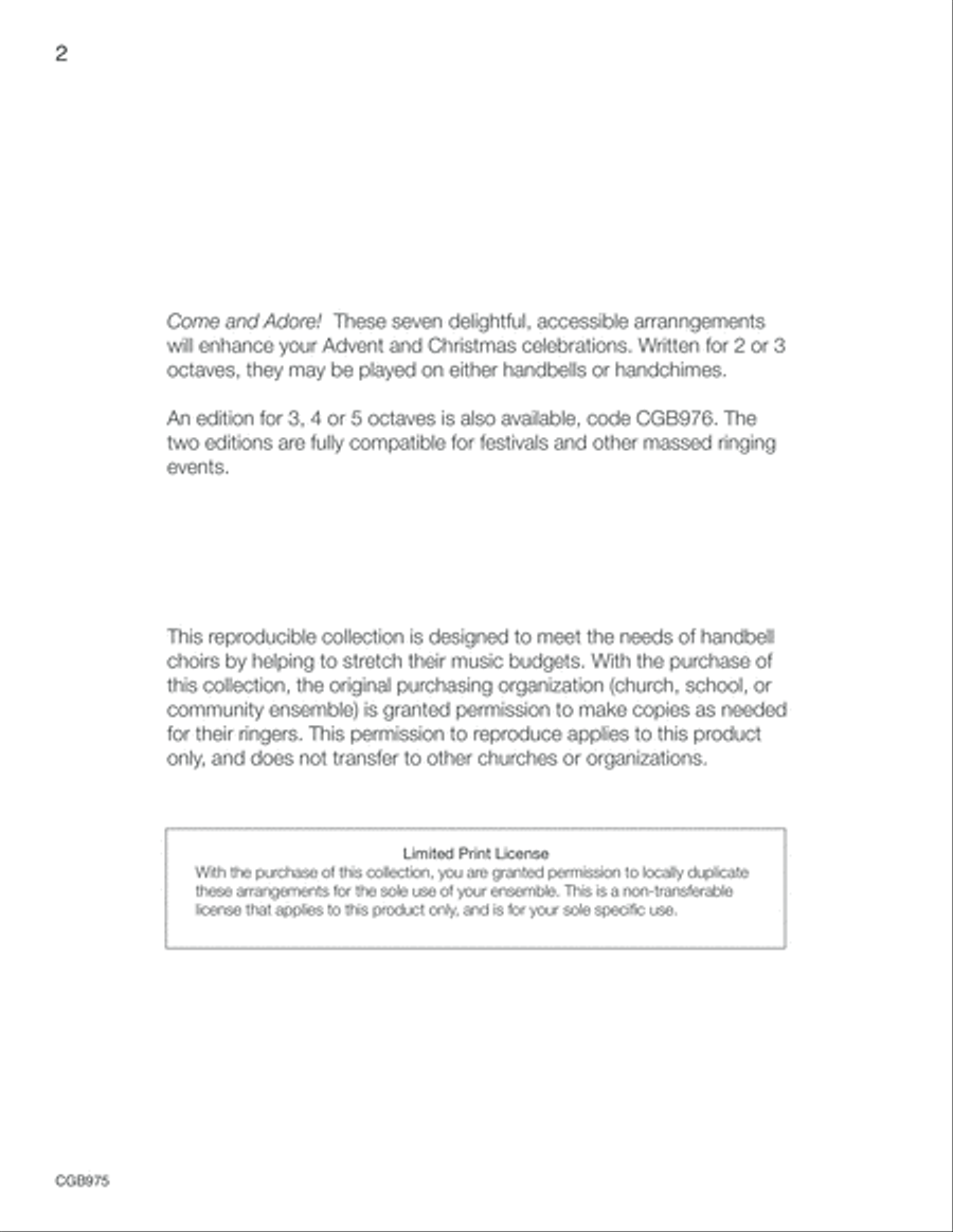 Come and Adore (2 or 3 octaves) 3-Octaves scores gallery preview page 3
