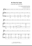 Be Thou My Vision for SATB Choir with Instrumental Accompaniment