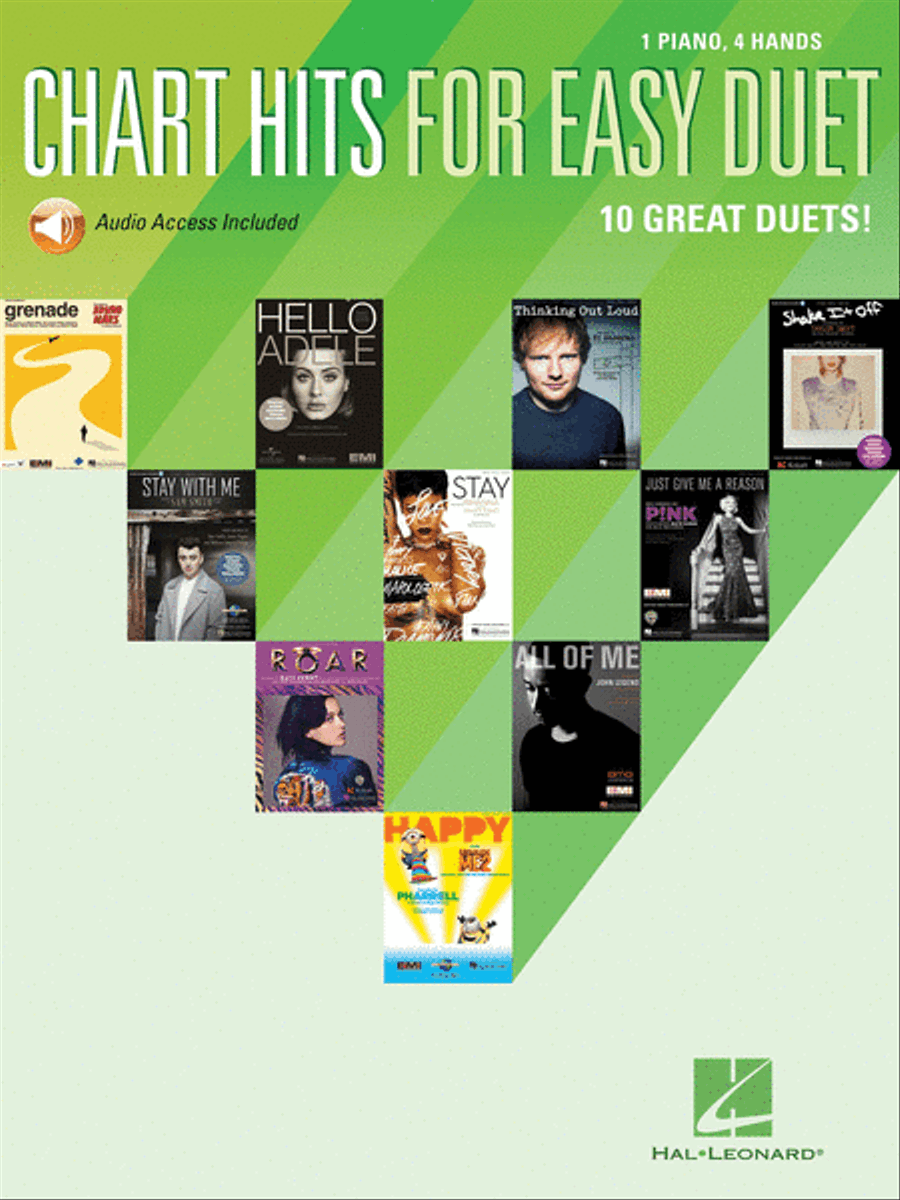 Chart Hits for Easy Duet 1 Piano, 4-Hands scores gallery preview page 1