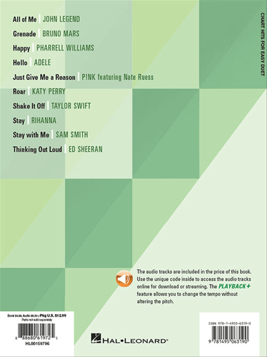 Chart Hits for Easy Duet 1 Piano, 4-Hands scores gallery preview page 6